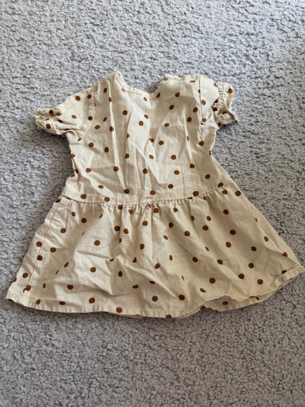 Rylee + Cru Polka Dot Top 3-6M Neutral Cotton Baby Girl Boutique - Picture 2 of 4